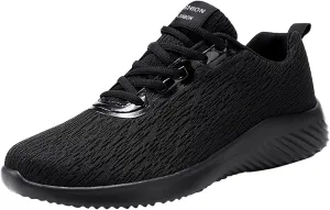 Men's Non Slip Barefoot Minimalist Shoes Breathable Elastic Fly Woven Mesh Sneaker Elastic Fly Woven Mesh Shoes