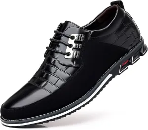 Men's Oxford Shoes Classic Leather Loafers with Business Casual Style Anti-Slip and wear-Resistant Design