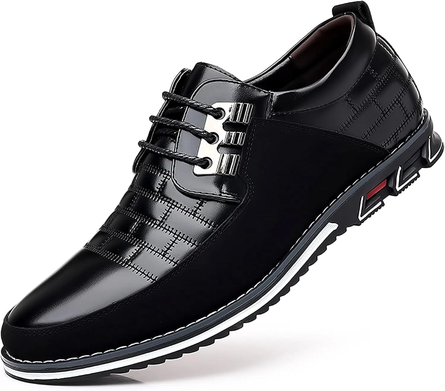 Men's Oxford Shoes Classic Leather Loafers with Business Casual Style Anti-Slip and wear-Resistant Design