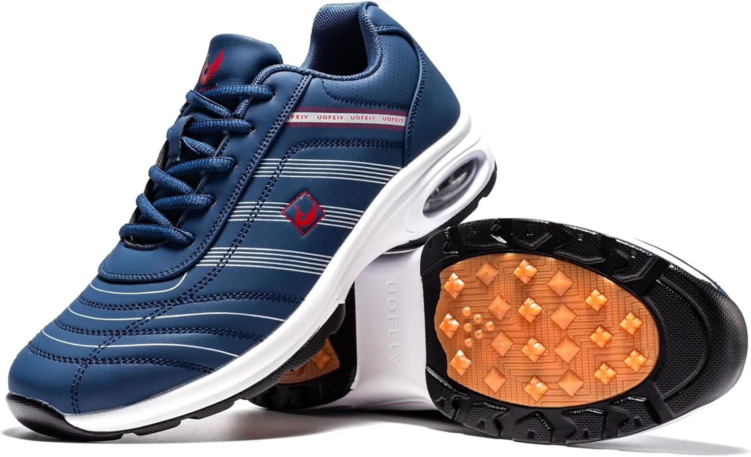 Men's Professional Lace Up Arch Fit Shoes Casual Anti Slip Spikeless Golf Shoes Sport Outdoor Walking Sneakers Footwears