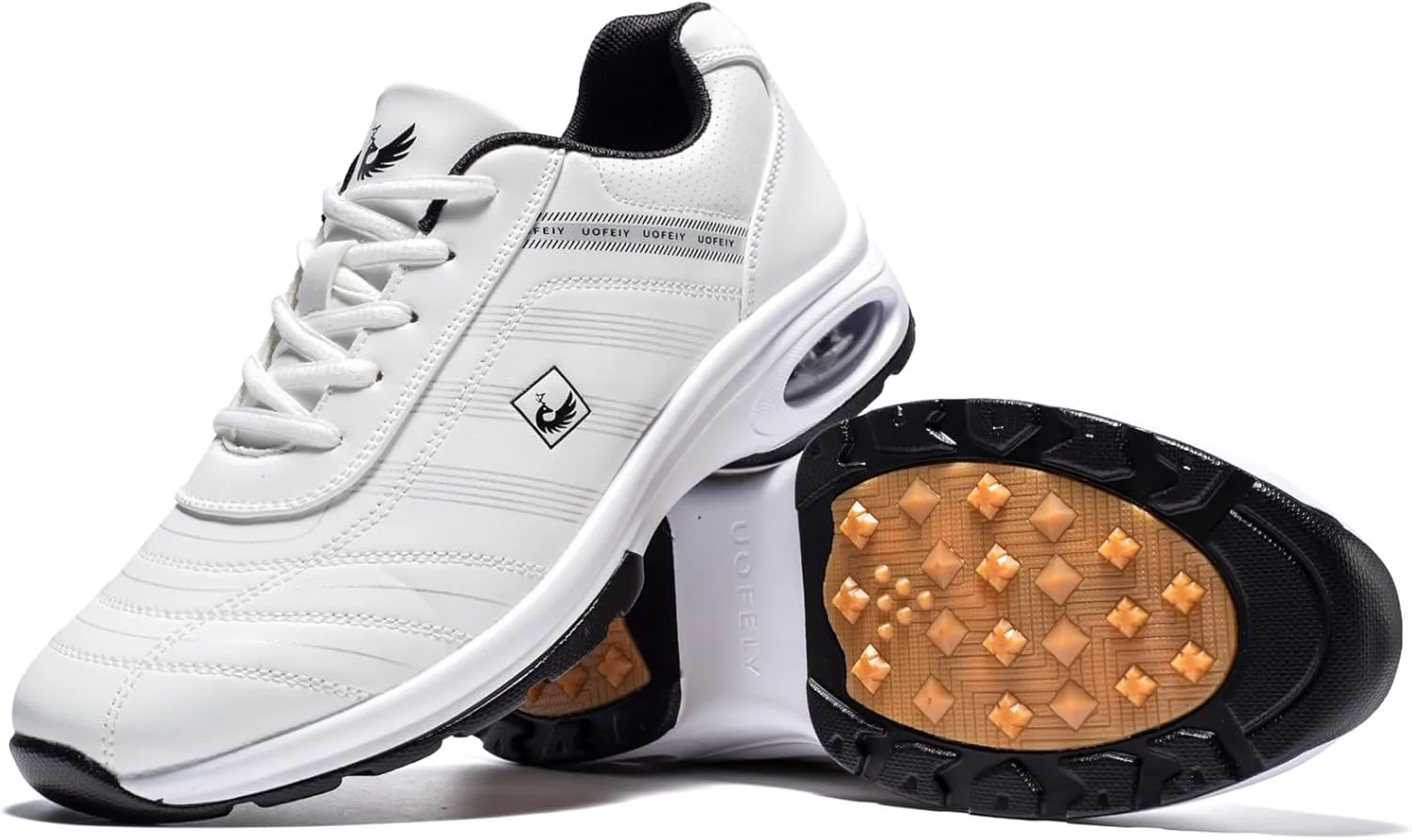Men's Professional Lace Up Arch Fit Shoes Casual Anti Slip Spikeless Golf Shoes Sport Outdoor Walking Sneakers Footwears
