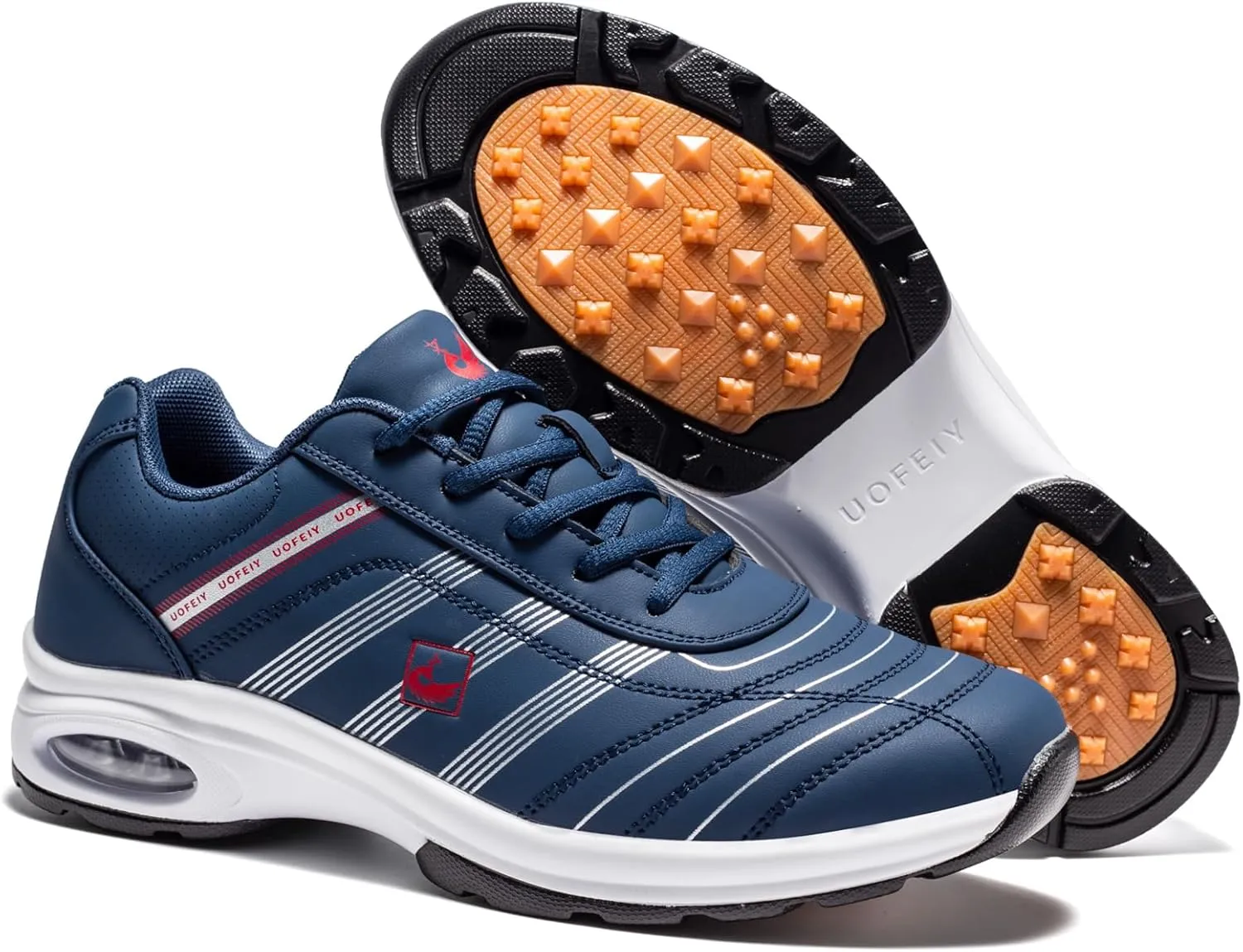 Men's Professional Lace Up Arch Fit Shoes Casual Anti Slip Spikeless Golf Shoes Sport Outdoor Walking Sneakers Footwears