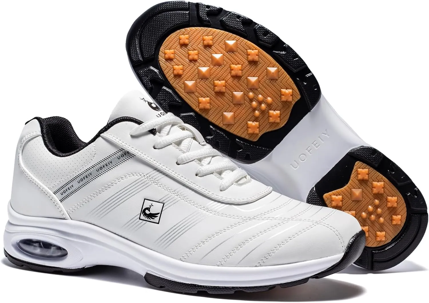 Men's Professional Lace Up Arch Fit Shoes Casual Anti Slip Spikeless Golf Shoes Sport Outdoor Walking Sneakers Footwears