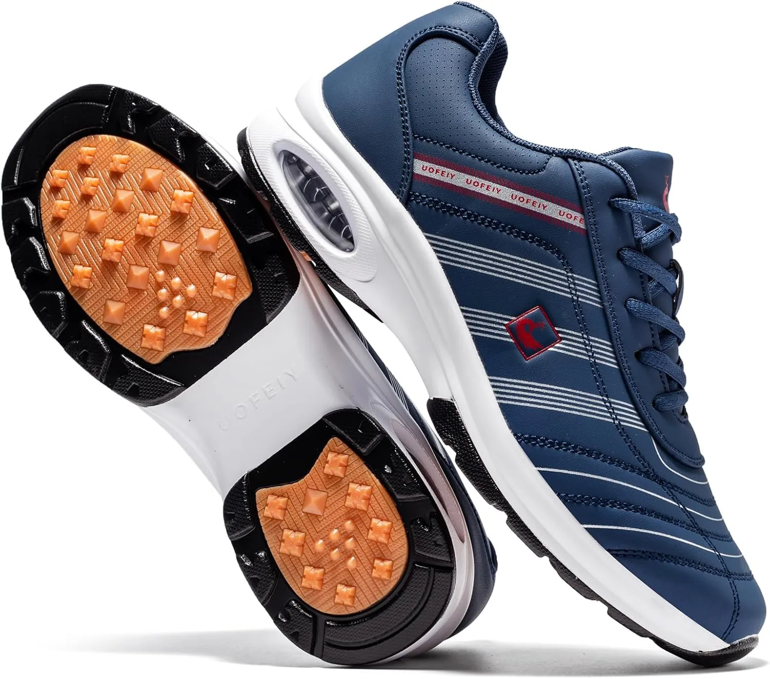 Men's Professional Lace Up Arch Fit Shoes Casual Anti Slip Spikeless Golf Shoes Sport Outdoor Walking Sneakers Footwears