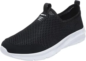 Men's Running Shoes Comfortable Lightweight Breathable Walking Shoes Mesh Workout Casual Sports Shoes