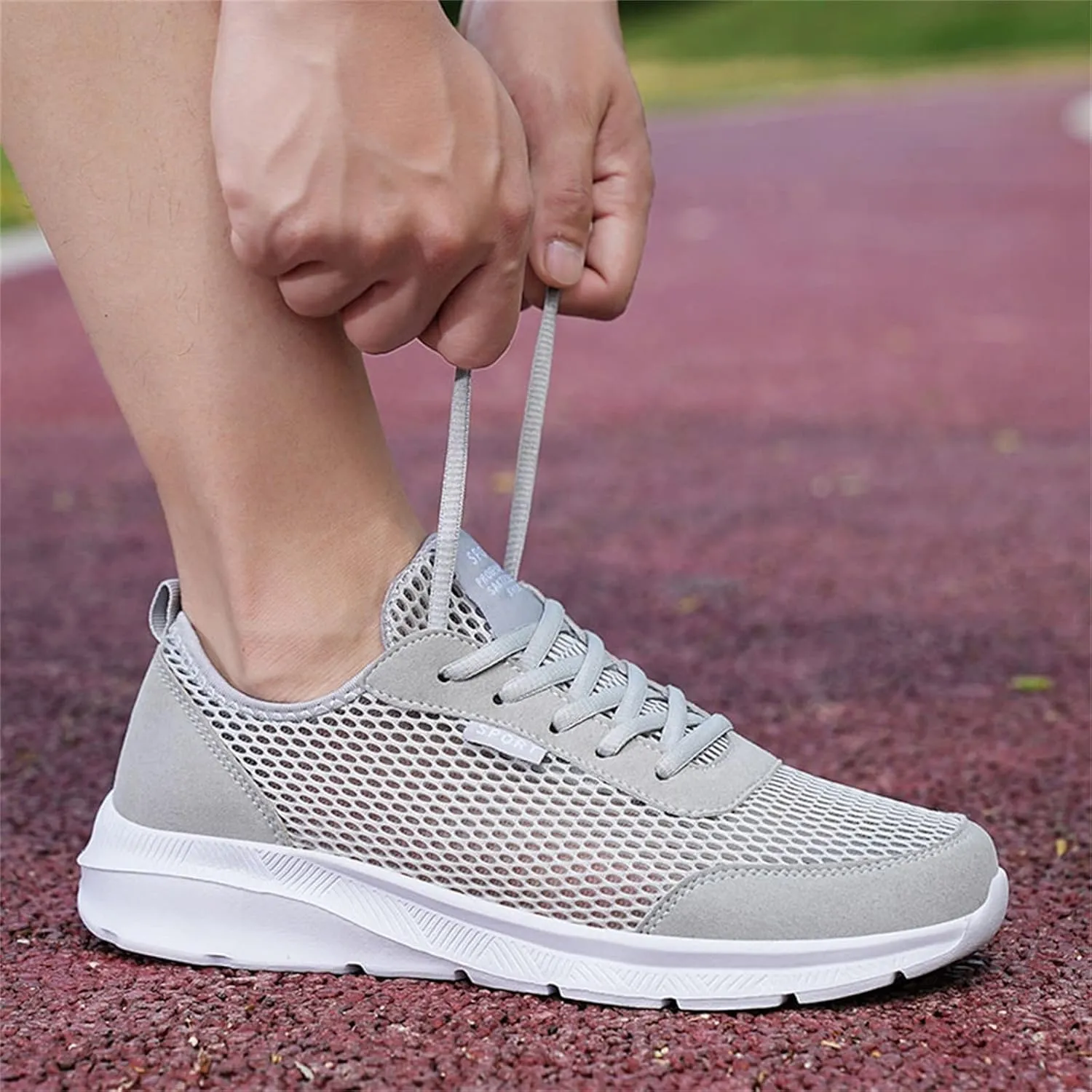 Men's Running Shoes Comfortable Lightweight Breathable Walking Shoes Mesh Workout Casual Sports Shoes