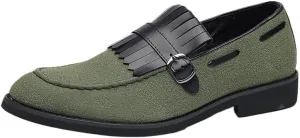 Mens Slip on Loafers Casual Shoes Suede Business Classic Dress Shoes for Men Office Classic Business Party Shoes