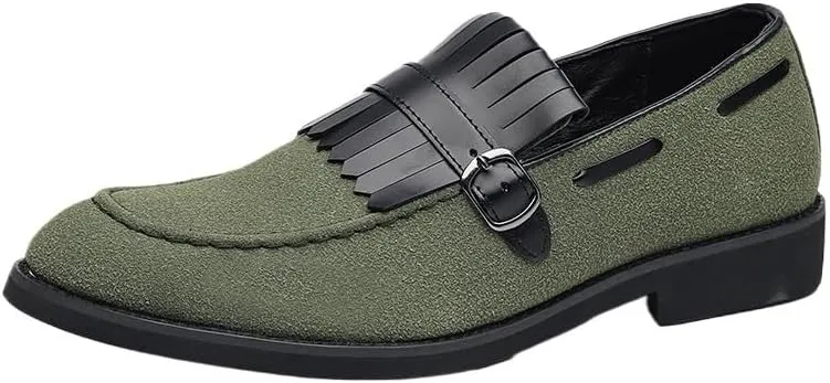 Mens Slip on Loafers Casual Shoes Suede Business Classic Dress Shoes for Men Office Classic Business Party Shoes