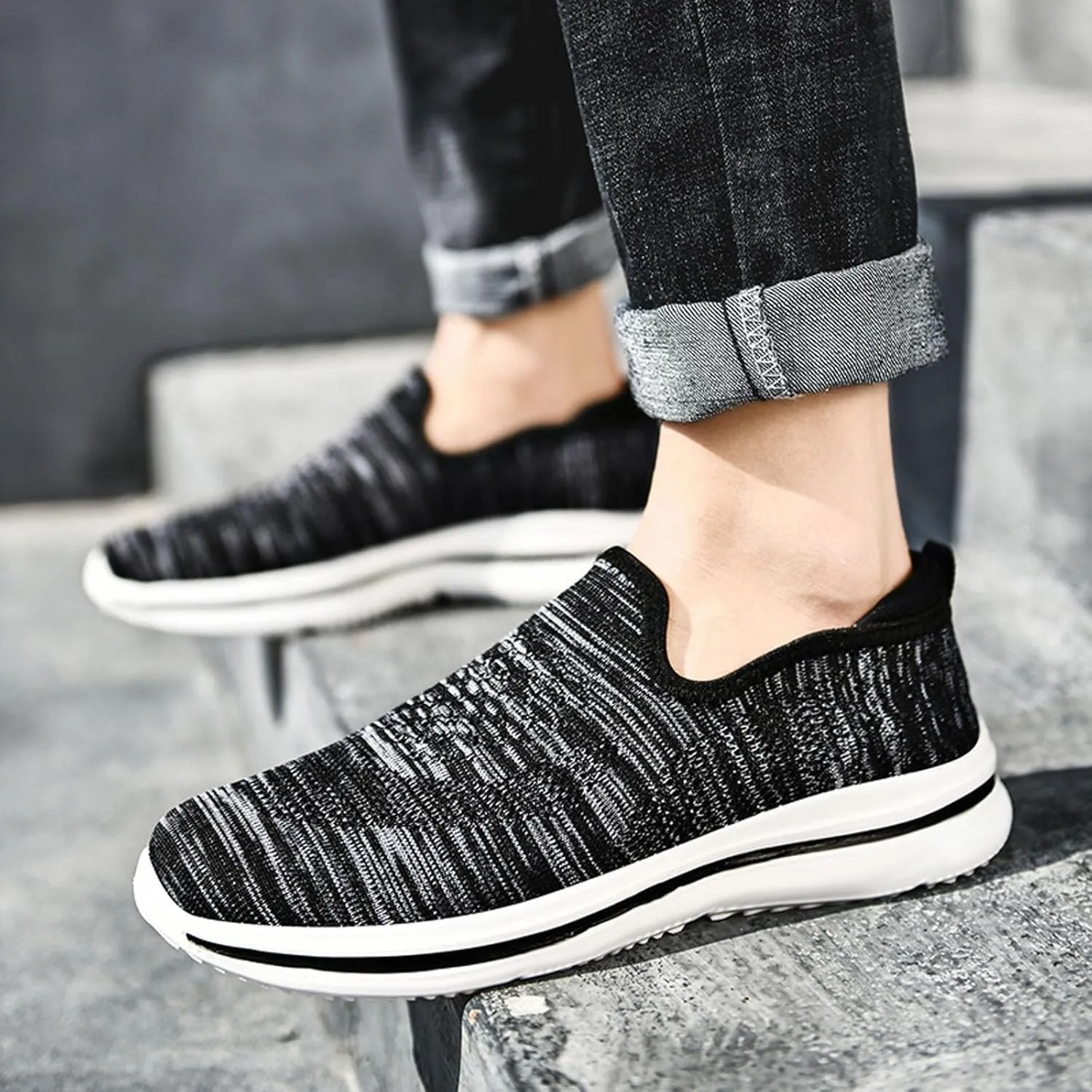 Mens Slip on Shoes Mens Athletic Shoes Shoe for Men Walking Shoe for Men Everyday and Travel Casual Sneaker