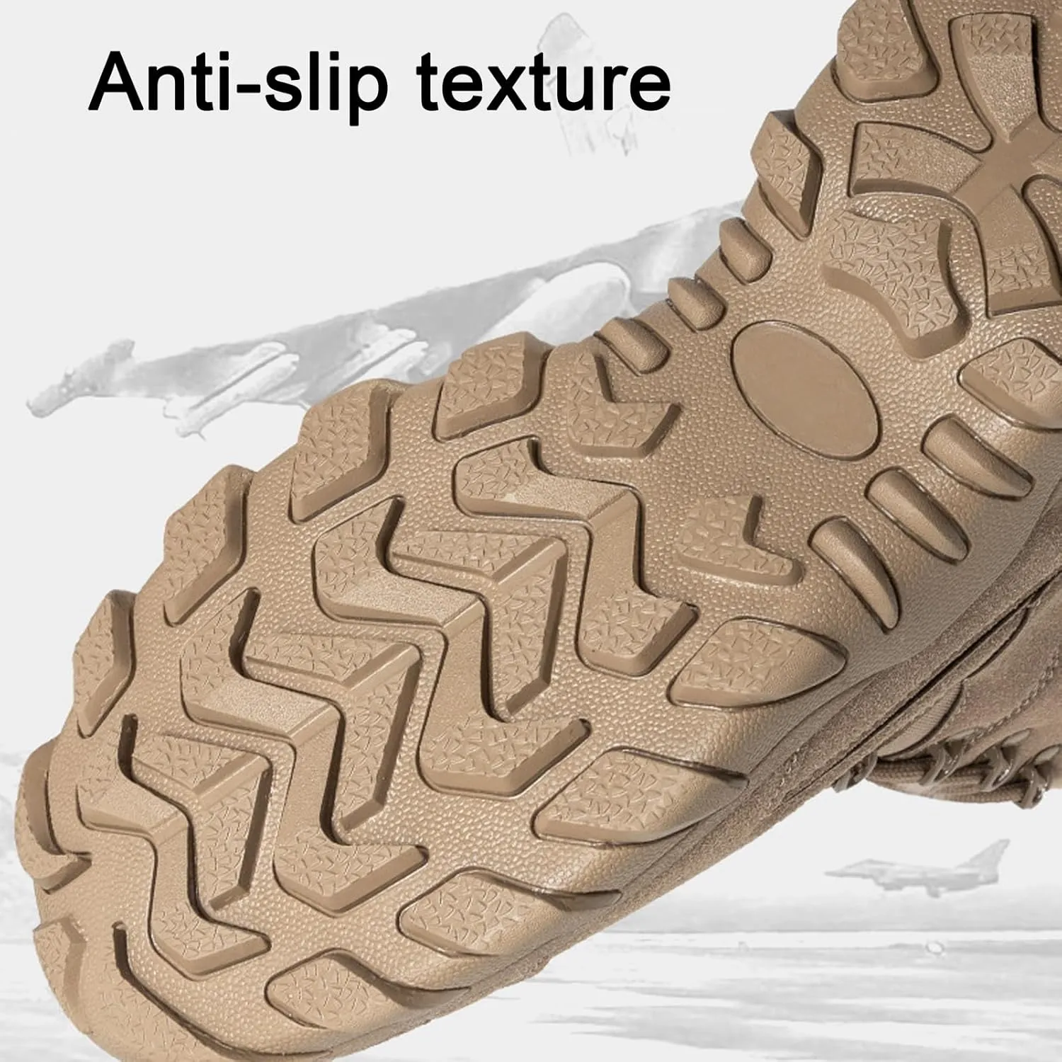 Men's Snow Boots Waterproof Men's Military Tactical Boots Outdoor Hiking Boots Non-slip Lightweight Combat Desert Warm Boots Winter