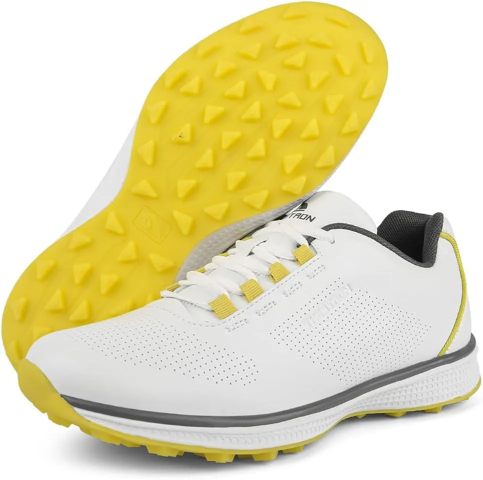 Men's Spikeless Golf Shoes - Lightweight Breathable Golf Training Shoes Comfortable Walking Golf Sneakers for Course & Clubhouse