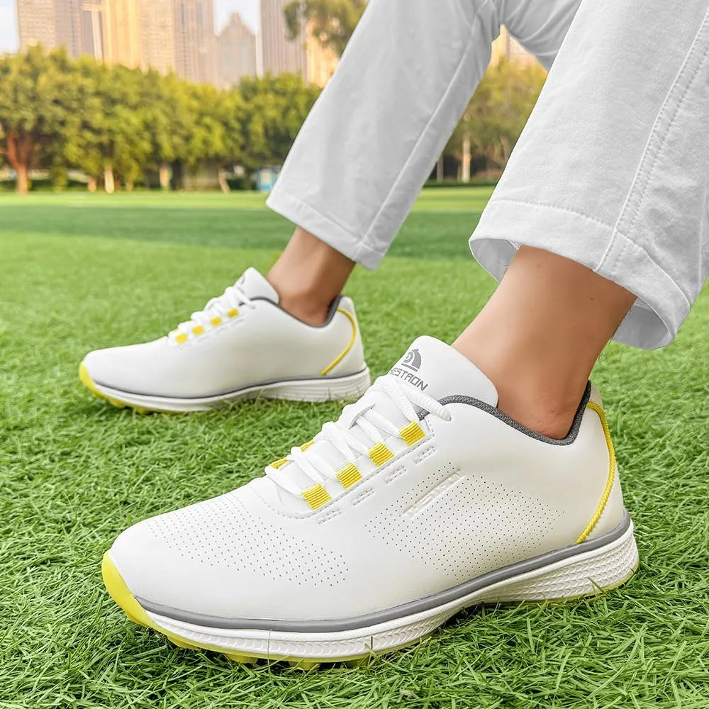 Men's Spikeless Golf Shoes - Lightweight Breathable Golf Training Shoes Comfortable Walking Golf Sneakers for Course & Clubhouse