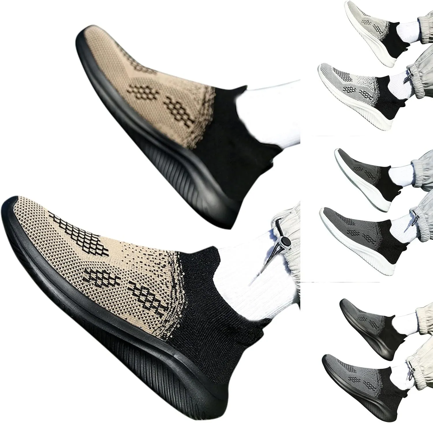 Mens Walking Shoes Mens Slip on Shoes Tennis Shoe for Men Shoe for Men Breathable Sport Sneaker