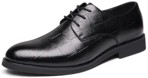 Mens Wide Dress Shoes Large Grid Men's Faux Patent Leather Tuxedo Dress Shoes Men's Comfort Orthopedic Dress Shoes Classic Lace-up Formal Oxford