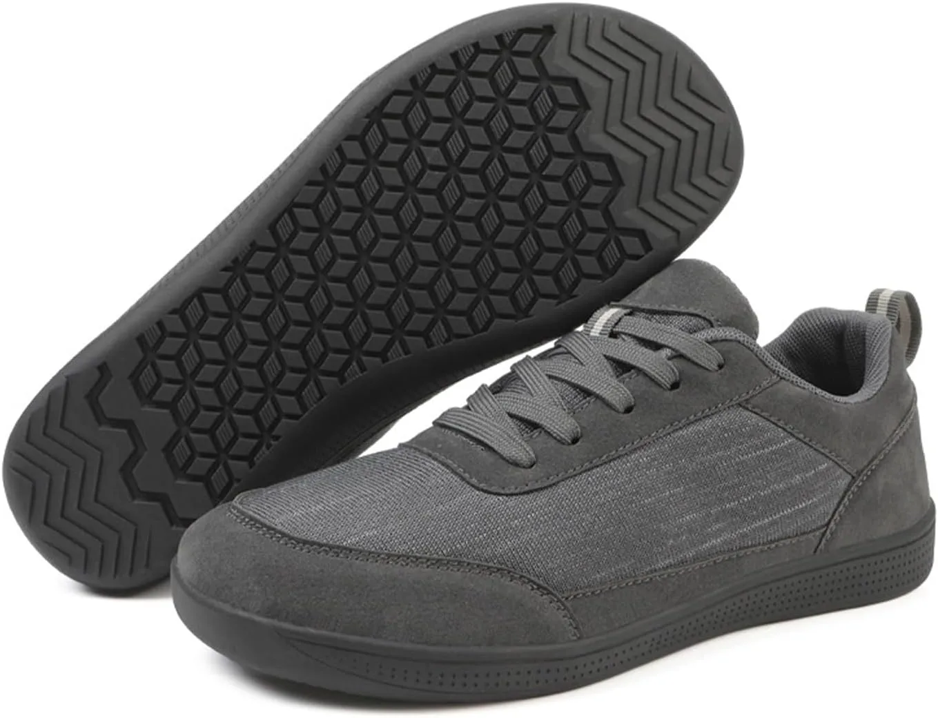 Men's Women's Casual Walking Shoes,Wide Minimalist Toe Box Comfortable Sneakers,Lace-Up Mesh Breathable Fashion Sneakers,Summer Zero Drop Sole Jogging Shoes with Arch Support