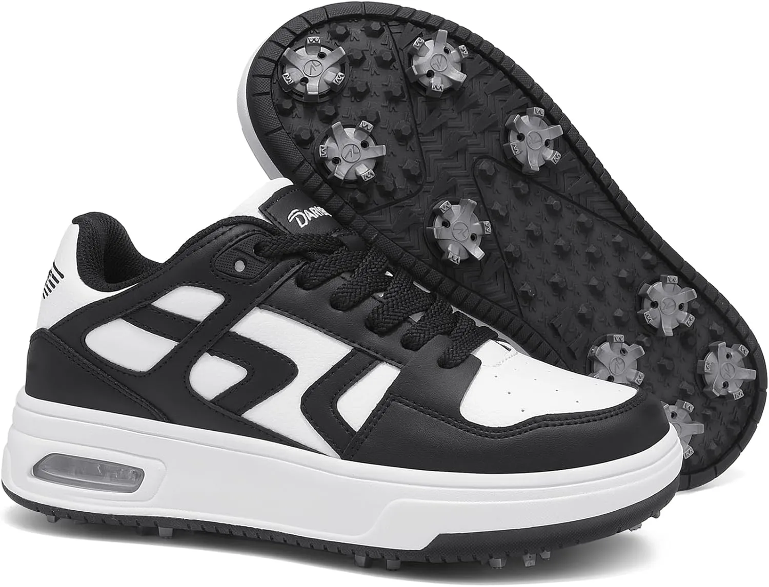 Mens Womens Cushioning Golf Shoes Spiked Waterproof Sneakers