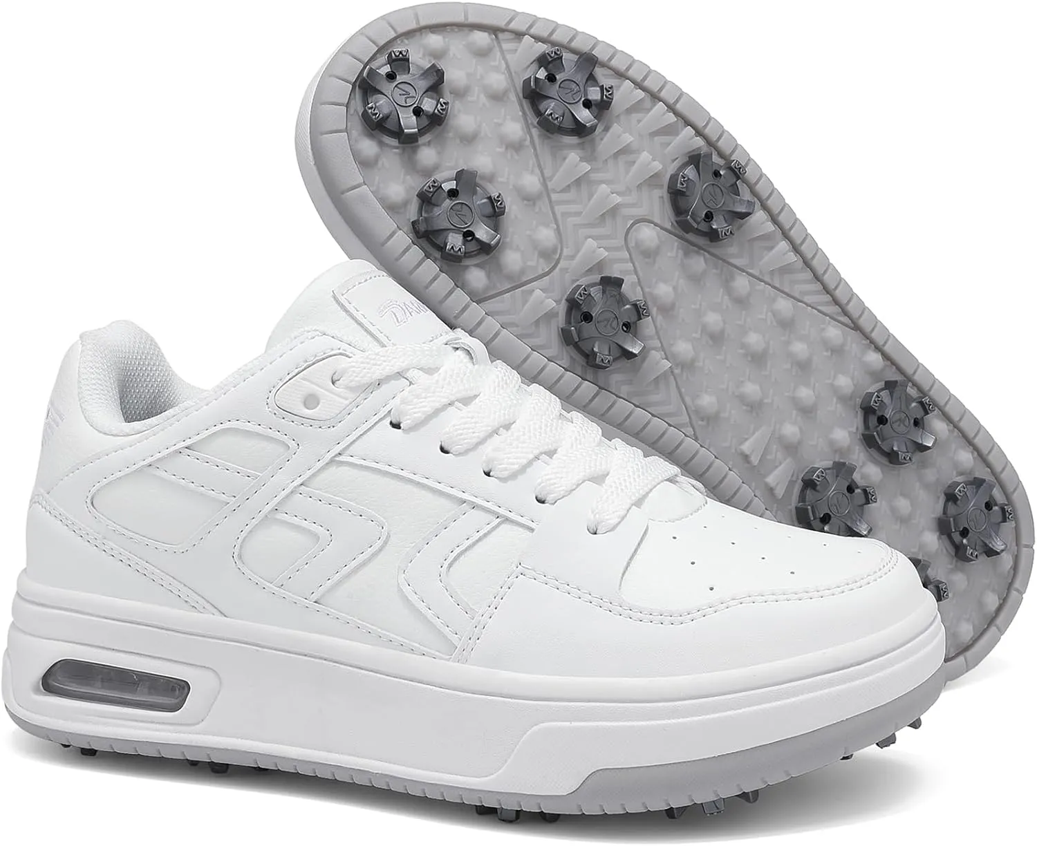 Mens Womens Cushioning Golf Shoes Spiked Waterproof Sneakers