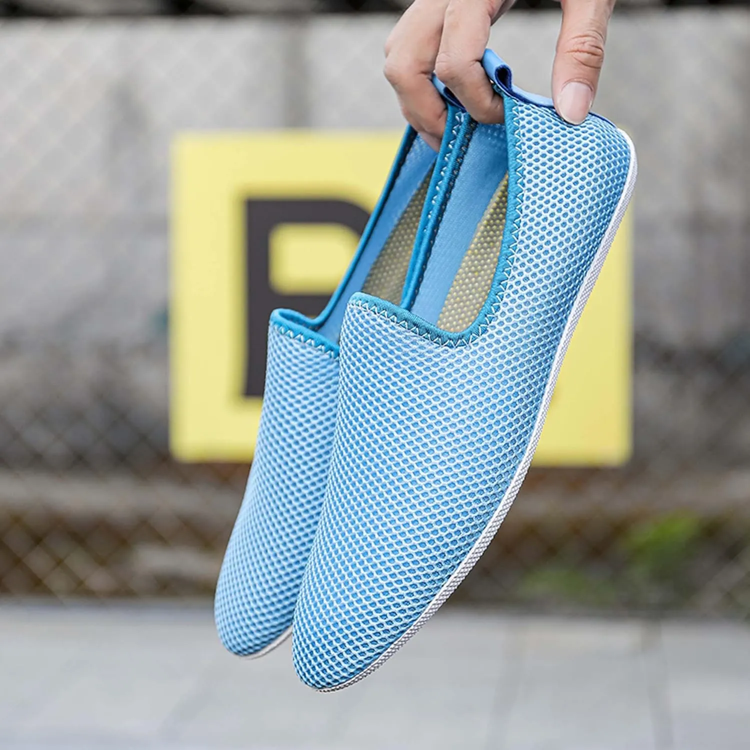 Men's Women's Loafers Mesh Breathable Flat Walking Non Slip Driving Casual Shoes Classic Comfort