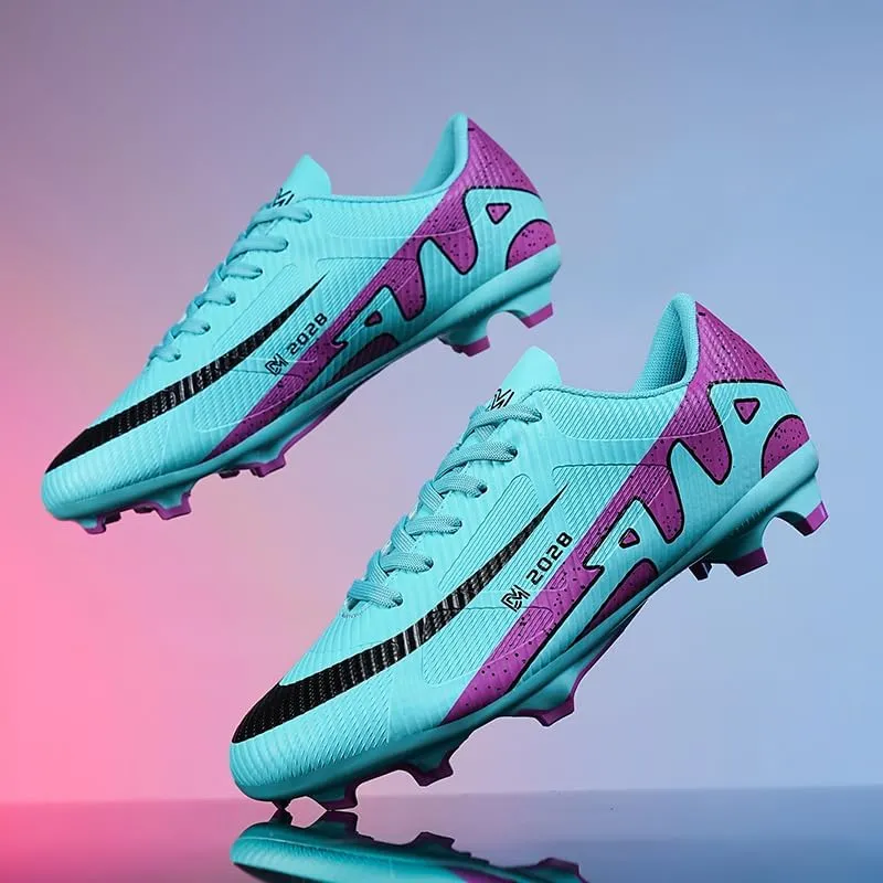 Men??s Womens Soccer Cleats Breathable Lightweight Training Fashion Sneaker Unisex Professional Training Turf Football Boots