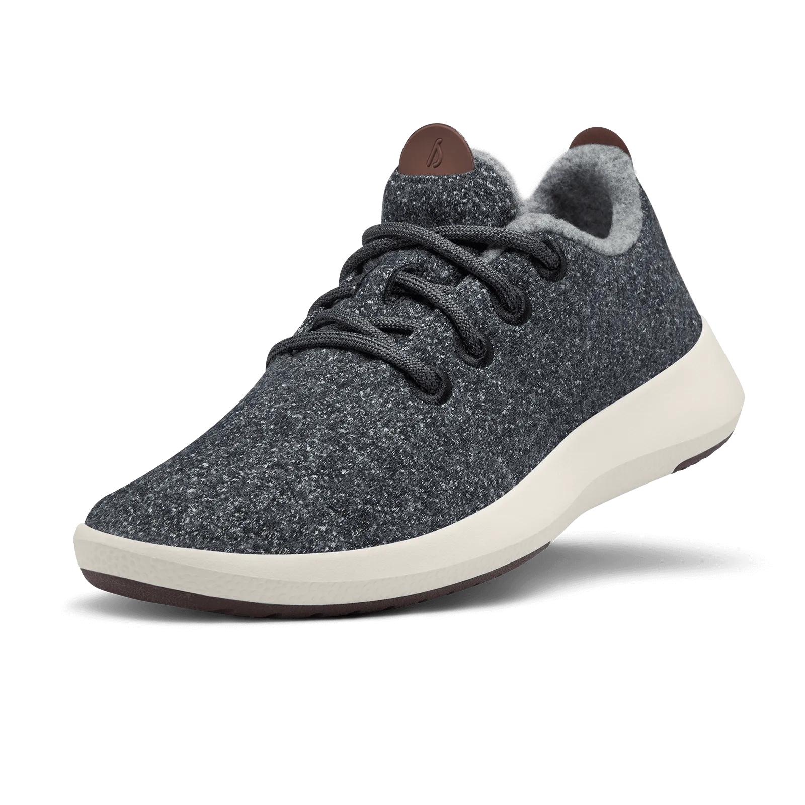 Men's Wool Runner Mizzles - Natural Grey (Cream Sole)