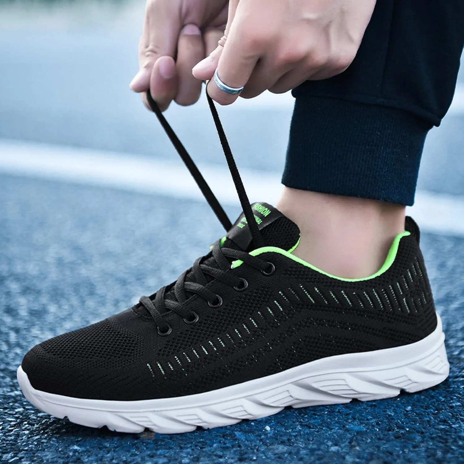 Mens Workout Shoes Running Walking Tennis Shoes for Men Non Slip Light Gym Trainng Shoes Casual Sneaker Comfortable Mesh Athletic Sport Shoes