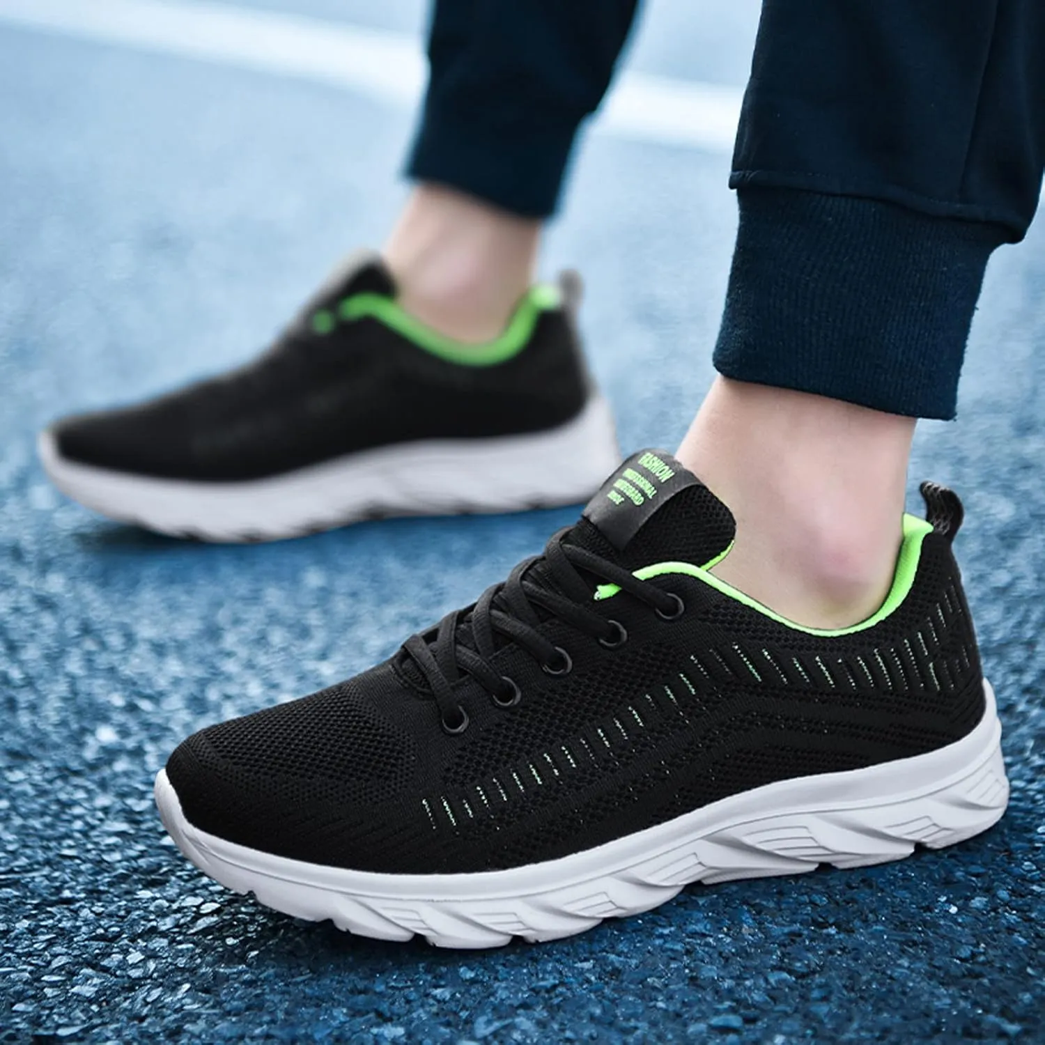 Mens Workout Shoes Running Walking Tennis Shoes for Men Non Slip Light Gym Trainng Shoes Casual Sneaker Comfortable Mesh Athletic Sport Shoes