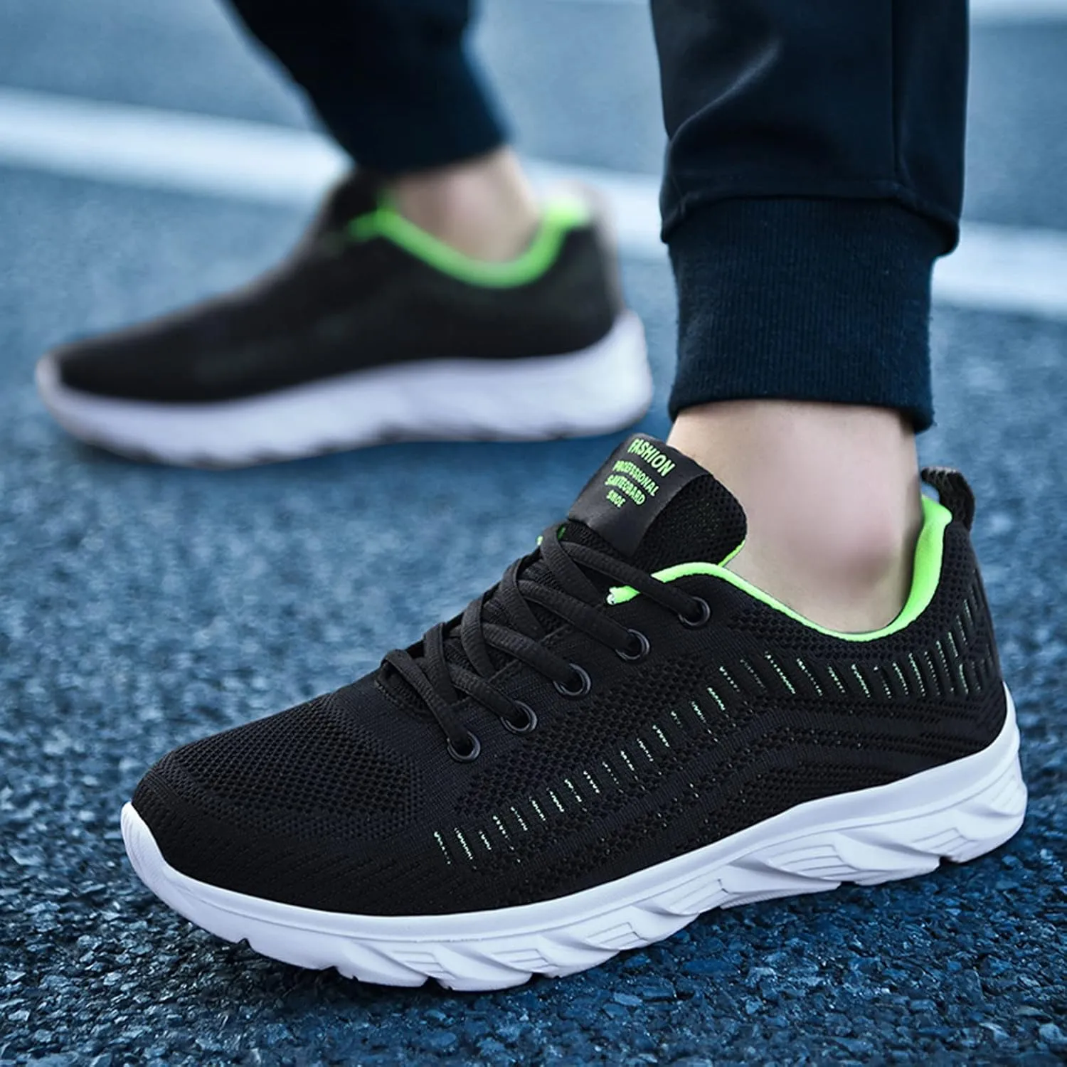 Mens Workout Shoes Running Walking Tennis Shoes for Men Non Slip Light Gym Trainng Shoes Casual Sneaker Comfortable Mesh Athletic Sport Shoes