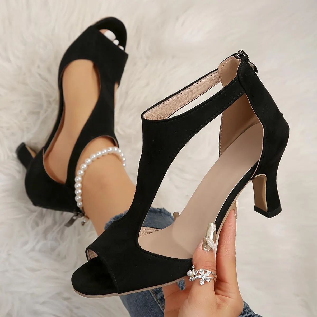 Nevriz Orthopedic High Heels, Women's Orthopedic High Heel s, Orthopedics Leather Highs Heelss Nevriz, Open Toe Sandals Casual High Heels Beach Bohemian Sandals Outdoor Shoes