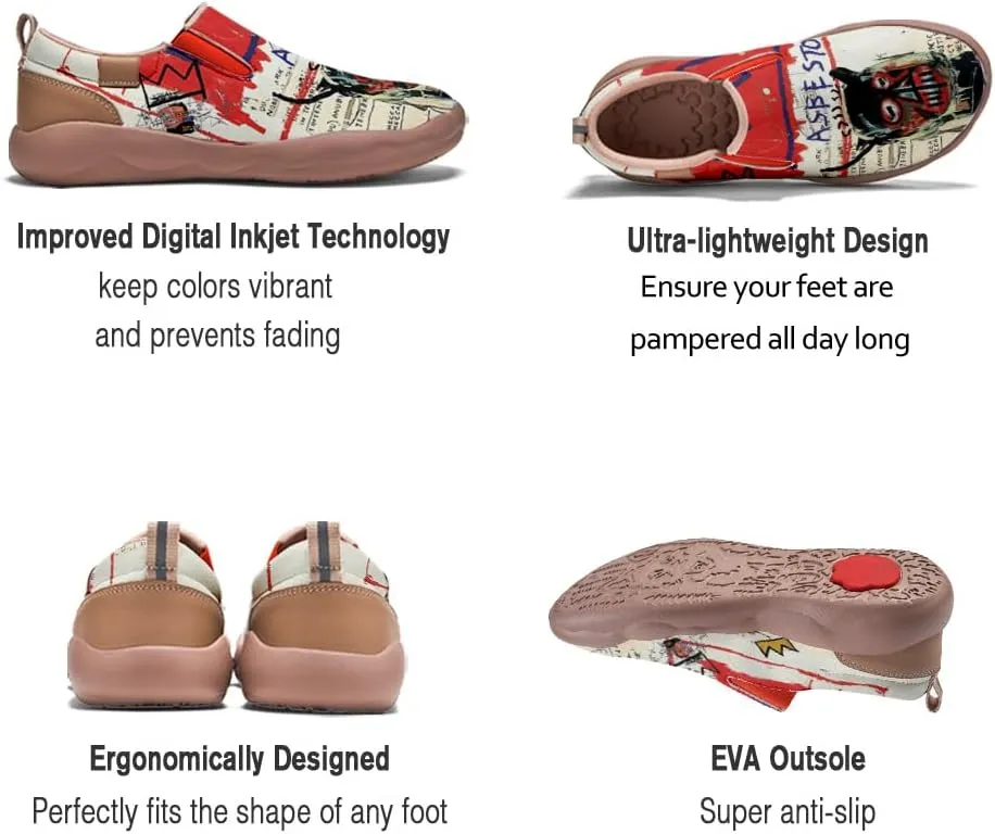 Onehorse Girls Sneakers Boys Slip-Ons Kids Loafers Painted Travel Shoes