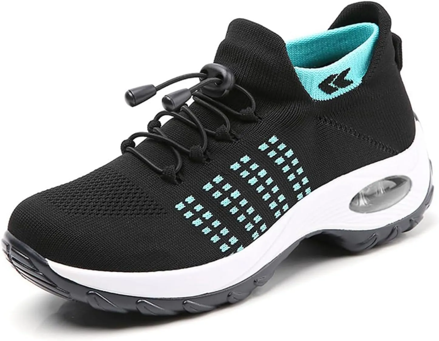 Orthopedic Sneakers for Women Men Adjustable Elastic Strap Trainers Shoes,Lightweight Breathable Damping Air Cushion Sneakers Non-Slip Platform Waterproof Comfort Soles Sports Shoes with Arch Support
