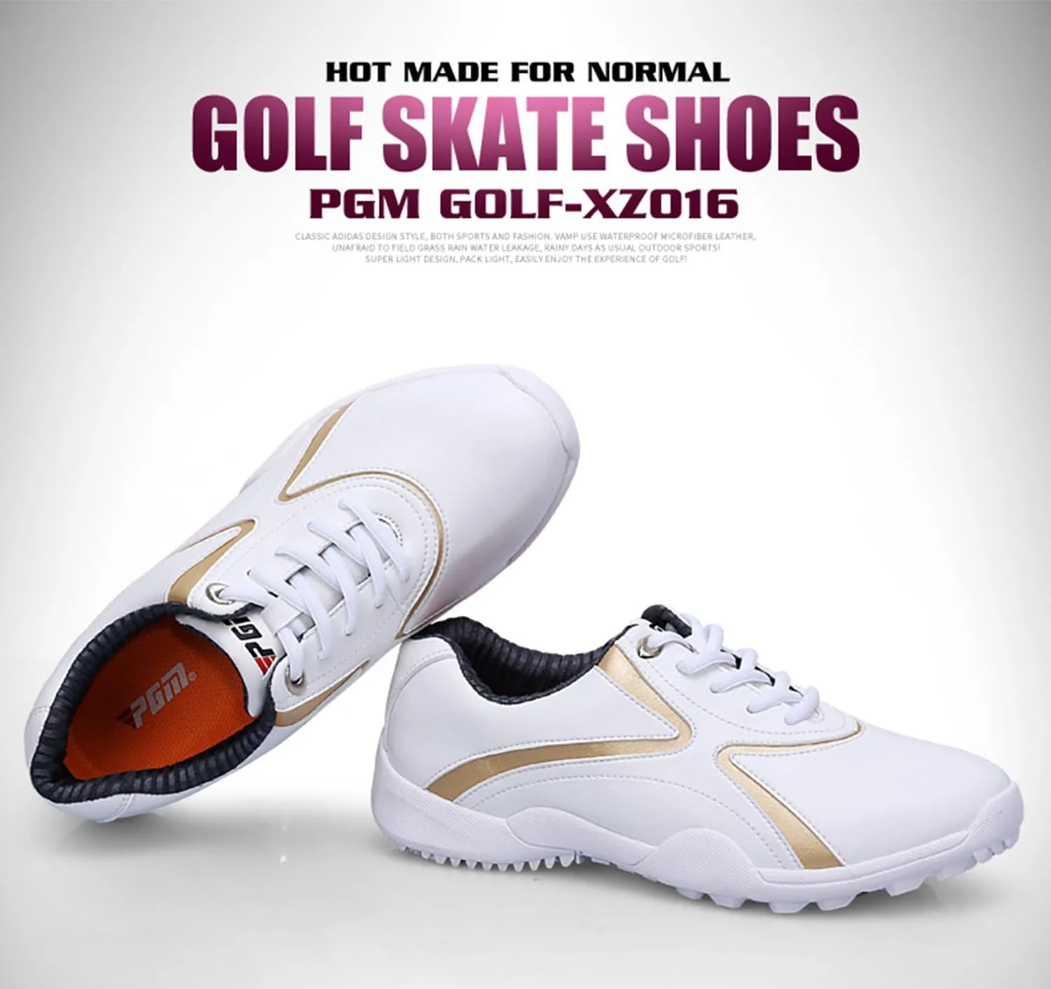 PGM Waterproof Spikeless Golf Shoes for Women