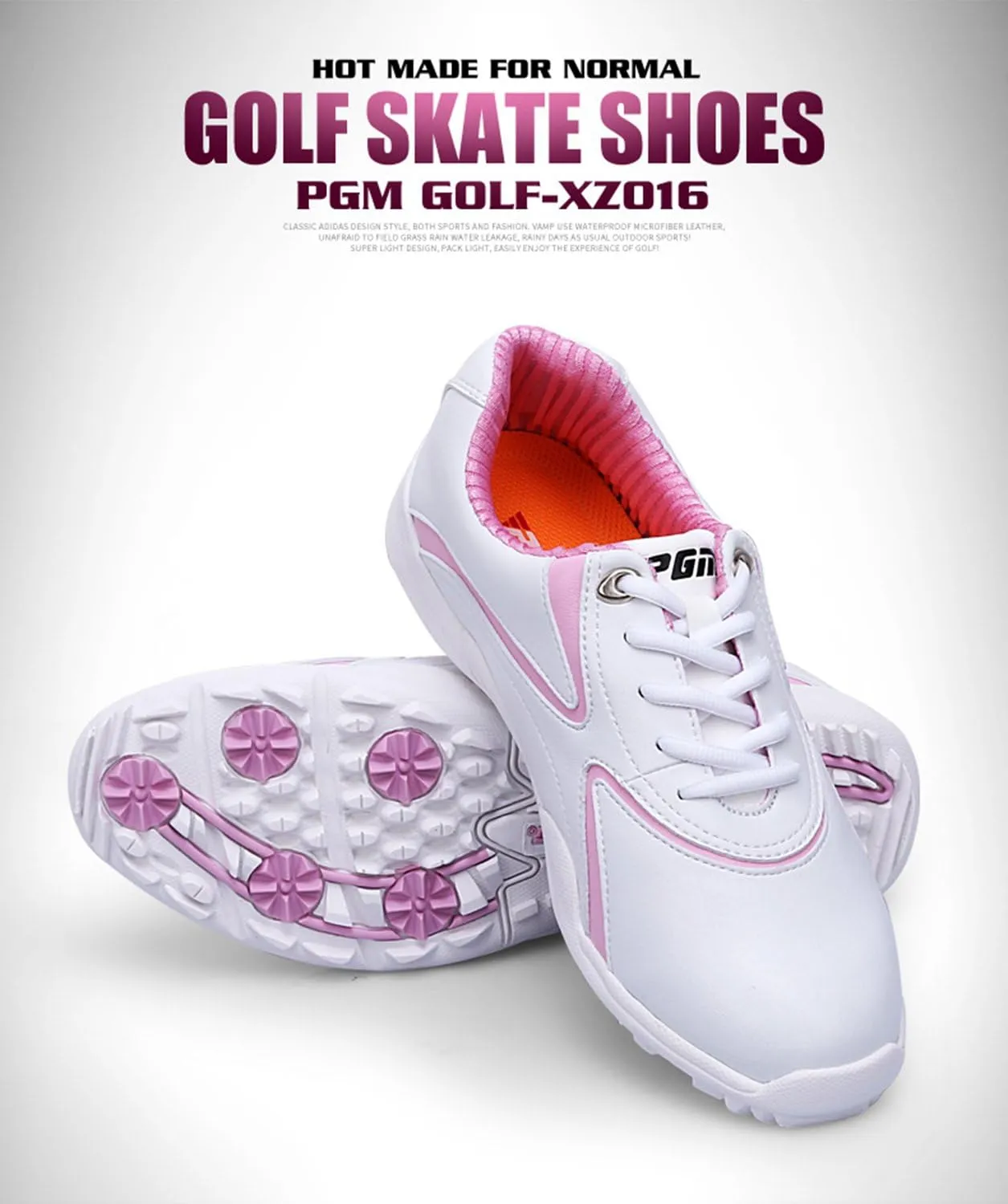 PGM Waterproof Spikeless Golf Shoes for Women