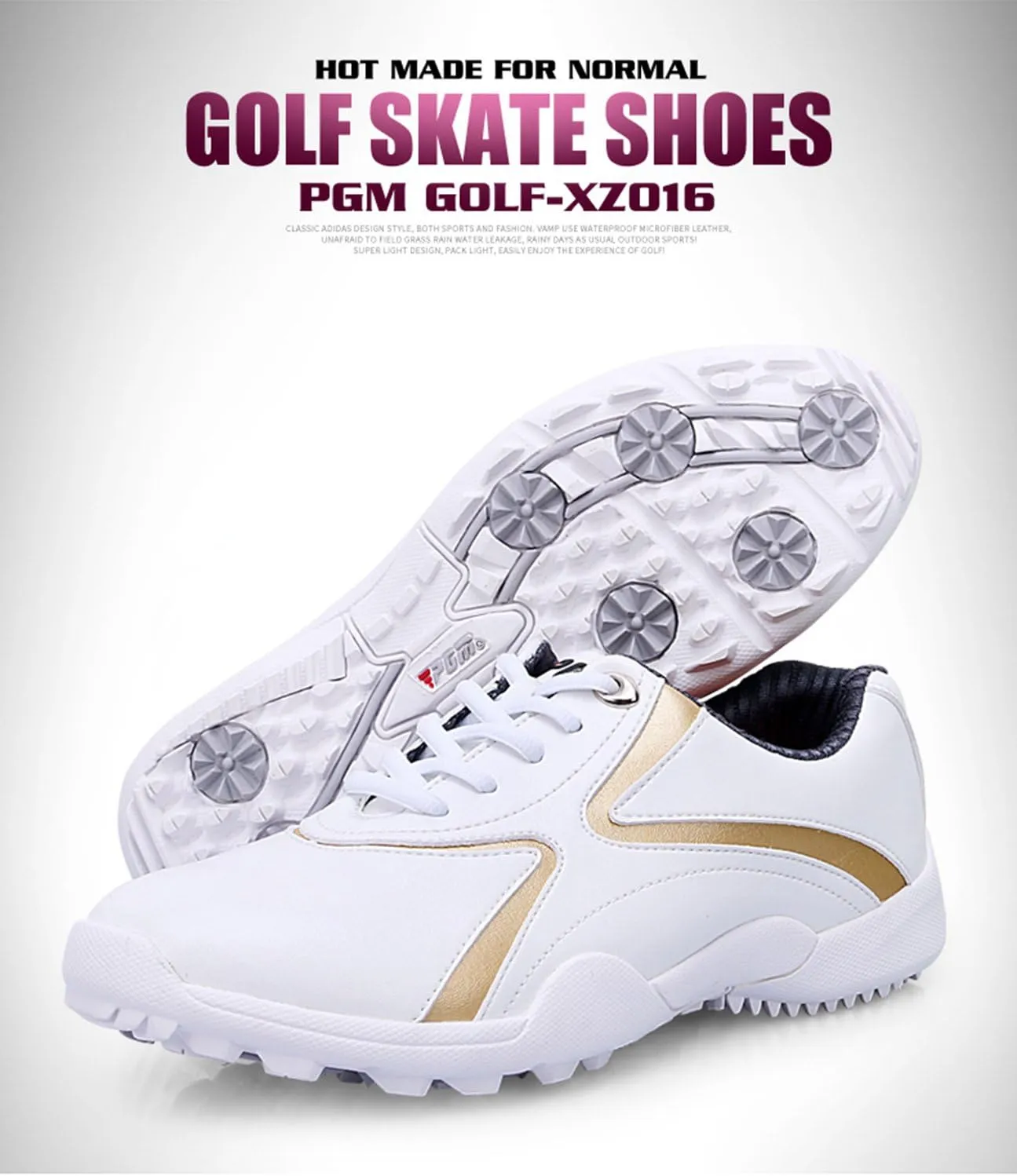PGM Waterproof Spikeless Golf Shoes for Women