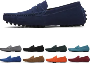 Plus Size Men's Moccasin Penny Loafers, Driving Shoes, Comfortable Non-Slip Slip-On Shoes, Men's Fashion Footwear for All Seasons