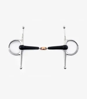 Premier Equine Rubber Full Cheek Snaffle with Copper Lozenge
