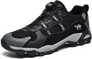 Purubylley Men's Waterproof Hiking Shoes Leather Low-Top Hiking Shoes for Outdoor Trailing Trekking Camping Walking