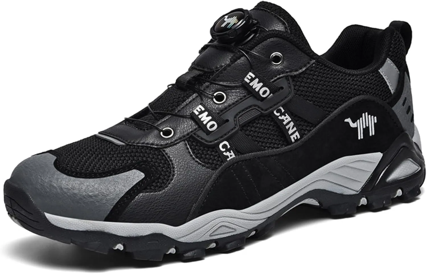 Purubylley Men's Waterproof Hiking Shoes Leather Low-Top Hiking Shoes for Outdoor Trailing Trekking Camping Walking