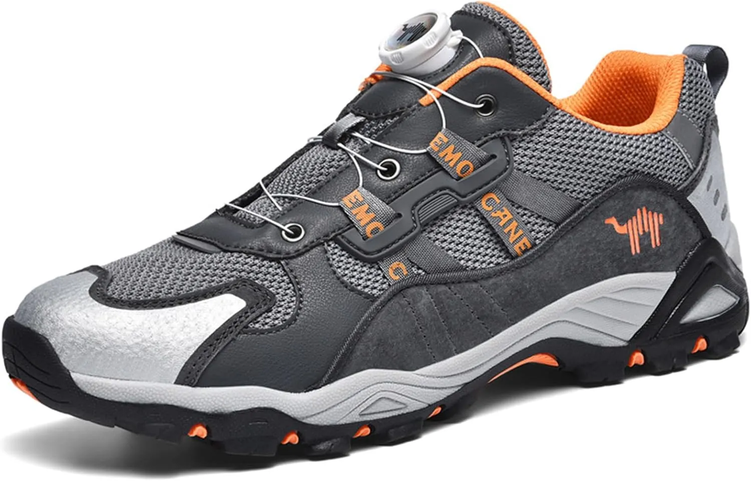 Purubylley Men's Waterproof Hiking Shoes Leather Low-Top Hiking Shoes for Outdoor Trailing Trekking Camping Walking
