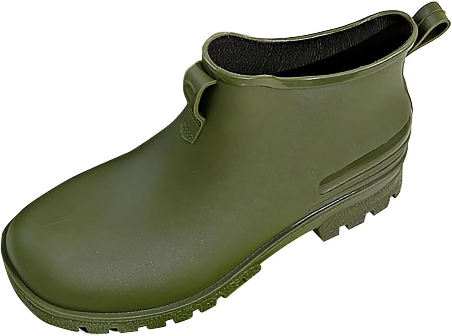 Rain Boots Women Wide Calf Ankle Boots For Women Ankle Booties Waterproof Low Heel Rain Shoes Cowboy Cowgirl Winter Combat