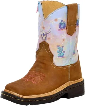 ROPER Western Boots Girls Desert Skull Tan 09-017-7023-8244 TA