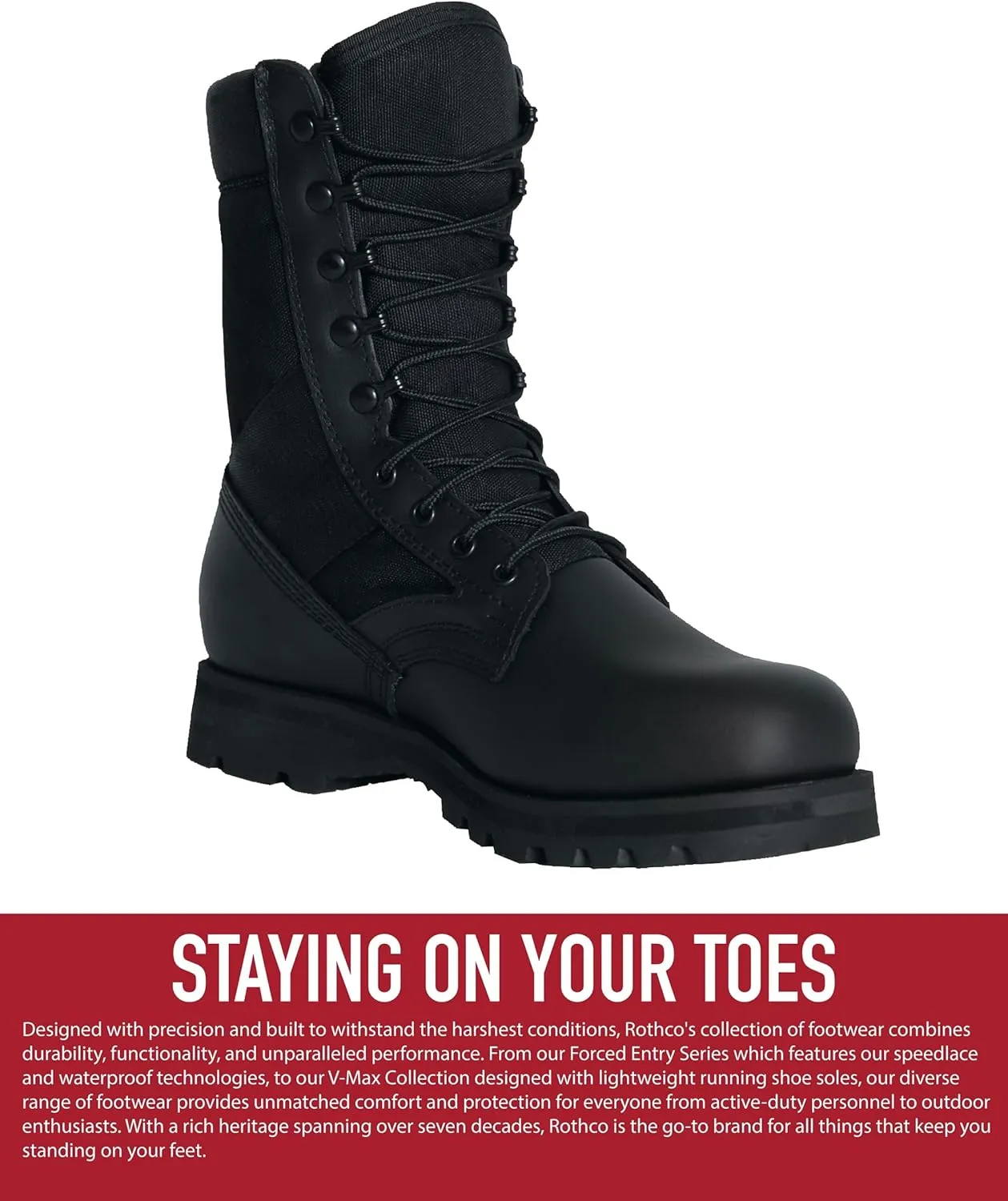 Rothco Sierra Sole Tactical Boots ?C 8 Inch ?C Sturdy and Reliable Footwear for Any Adventure