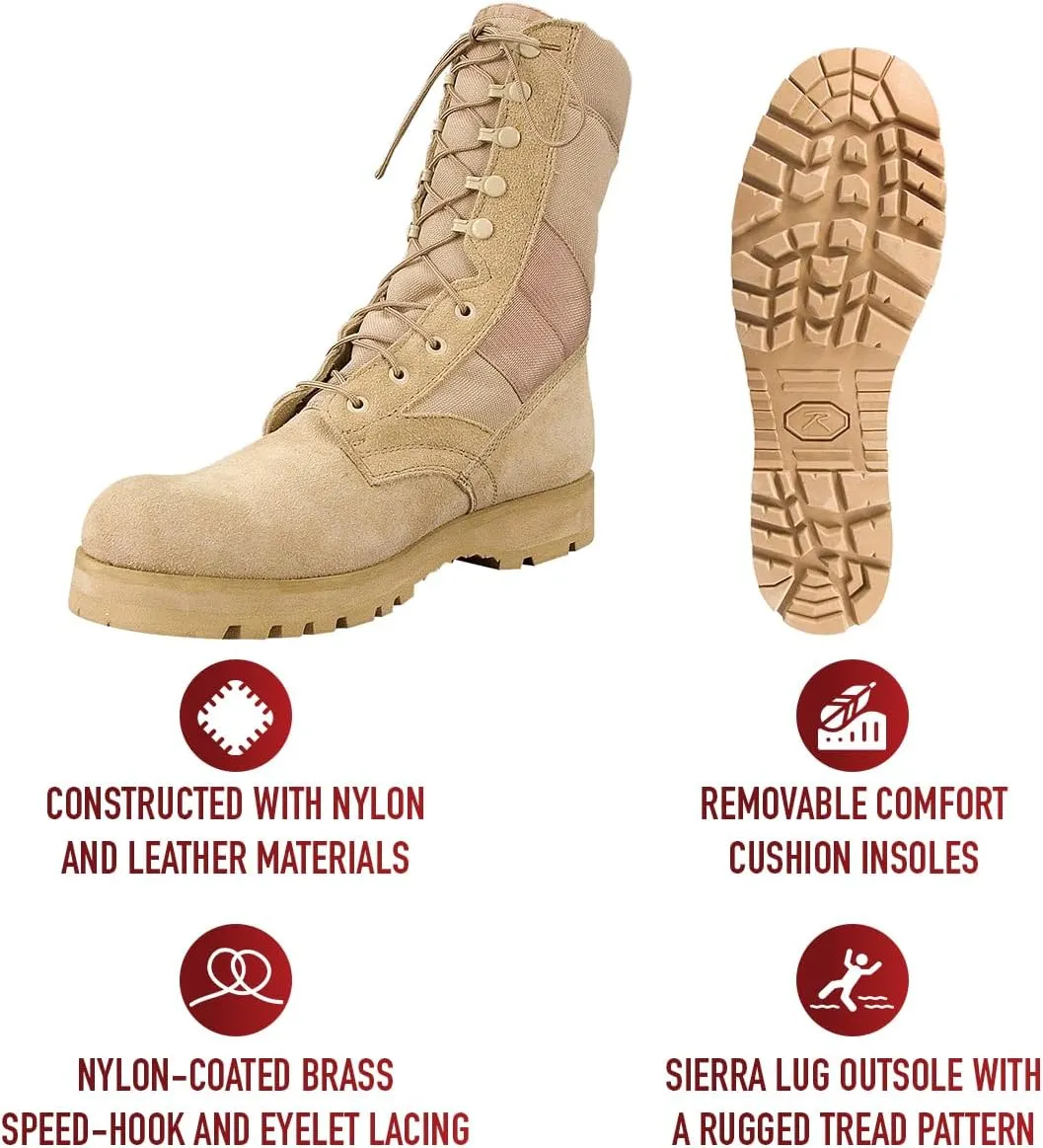 Rothco Sierra Sole Tactical Boots ?C 8 Inch ?C Sturdy and Reliable Footwear for Any Adventure