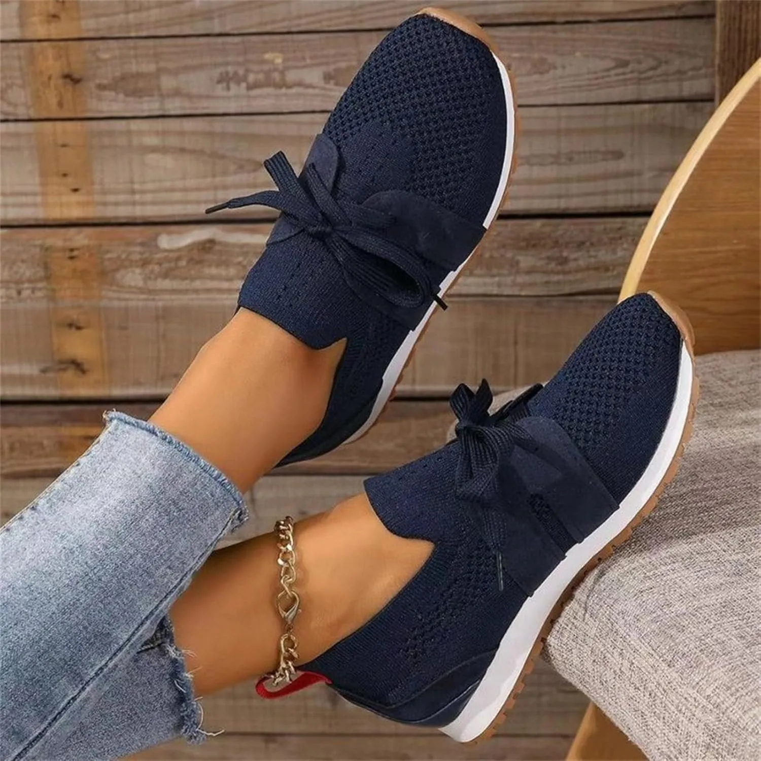Running Shoes For Women Slip On Breathable Mesh Walking Shoes Fashion Sneakers Comfort Tennis Athletic Workout Shoes