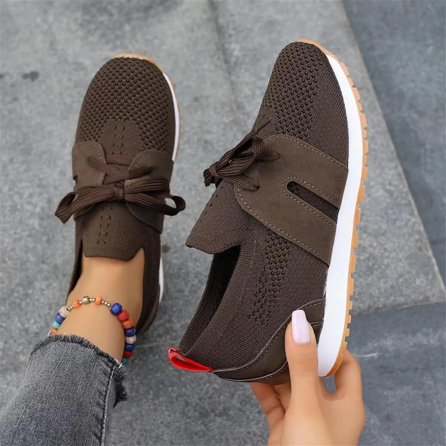 Running Shoes For Women Walking Shoes Comfort Light Weight Mesh Shoes Slip On Tennis Running Gym Fashion Sneakers