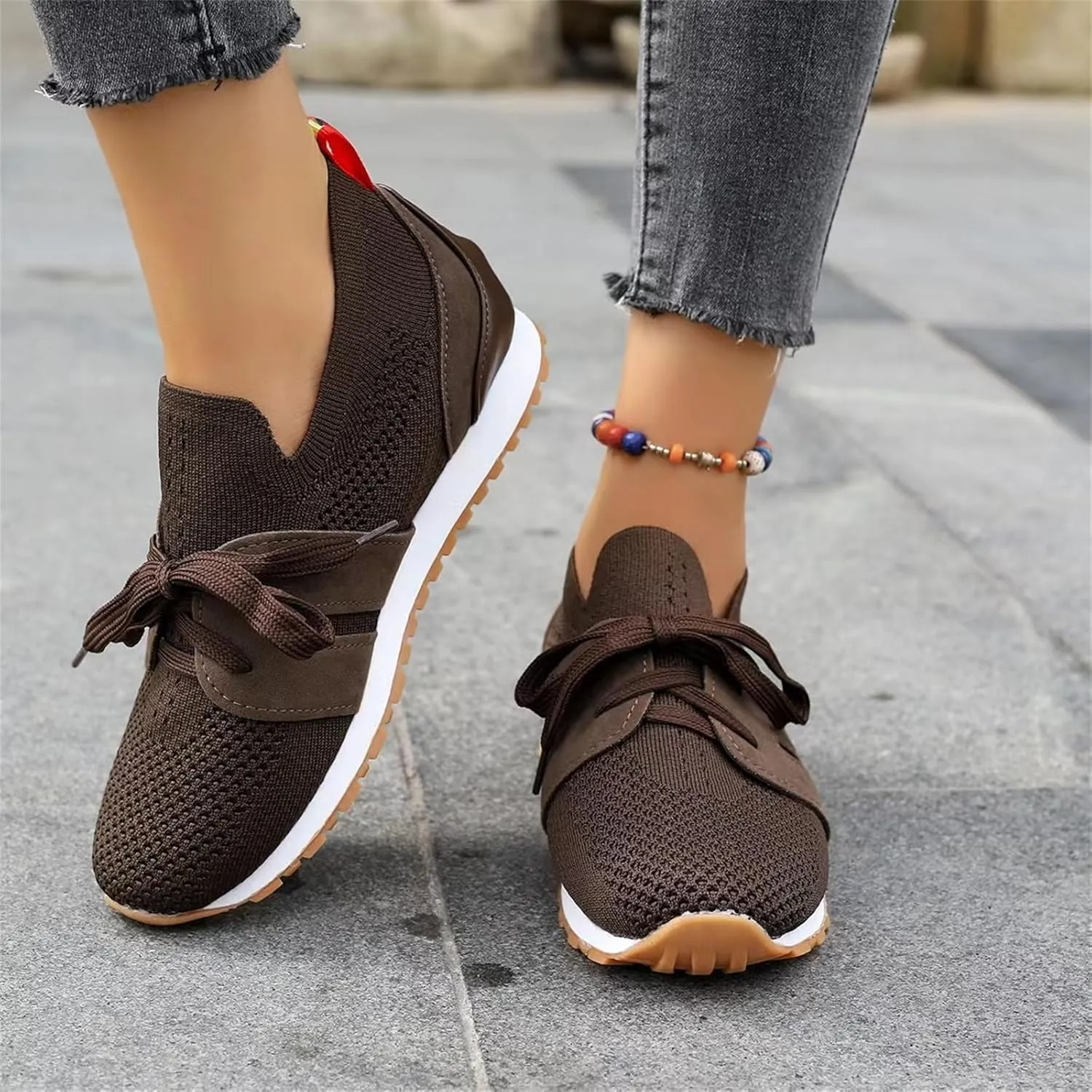 Running Shoes For Women Walking Shoes Comfort Light Weight Mesh Shoes Slip On Tennis Running Gym Fashion Sneakers