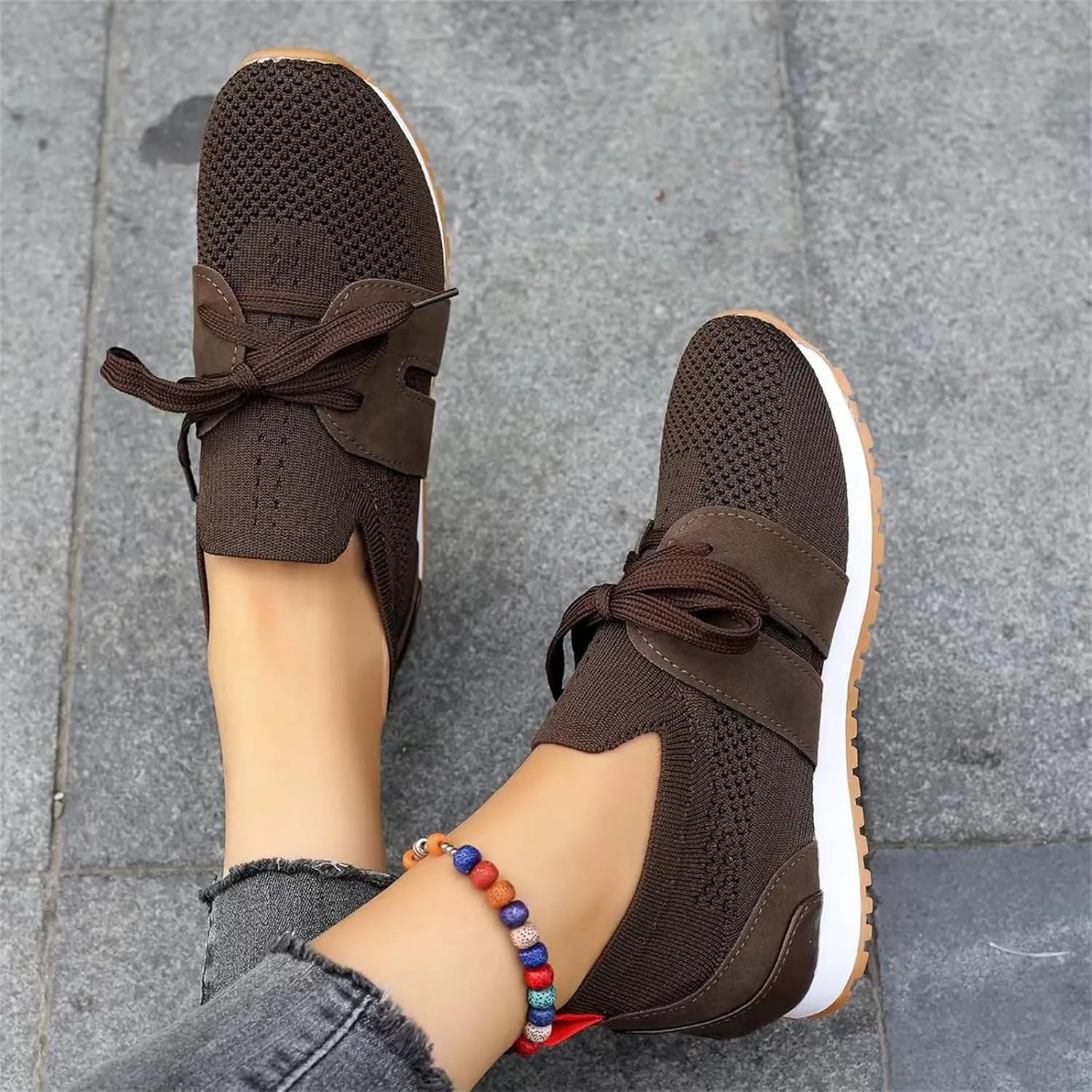 Running Shoes For Women Walking Shoes Comfort Light Weight Mesh Shoes Slip On Tennis Running Gym Fashion Sneakers