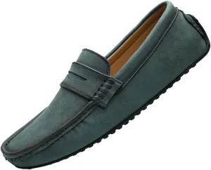 Santimon Men's Classic Driving Penny Moccasin Loafers Slip On Casual Dress Boat Shoes