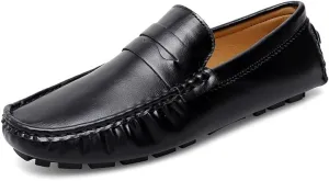 Santimon Men's Classic Penny Loafers Casual Slip On Shoes Soft Moccasin Loafers for Men Lightweight Driving Boat Shoes