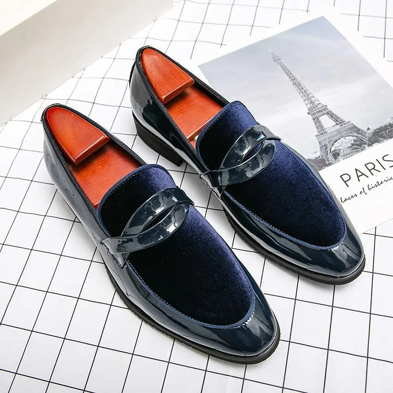 Santimon Mens Slip-On Penny Loafer Casual Dress Shoes Wedding Formal Dress Tuxedo Shoes