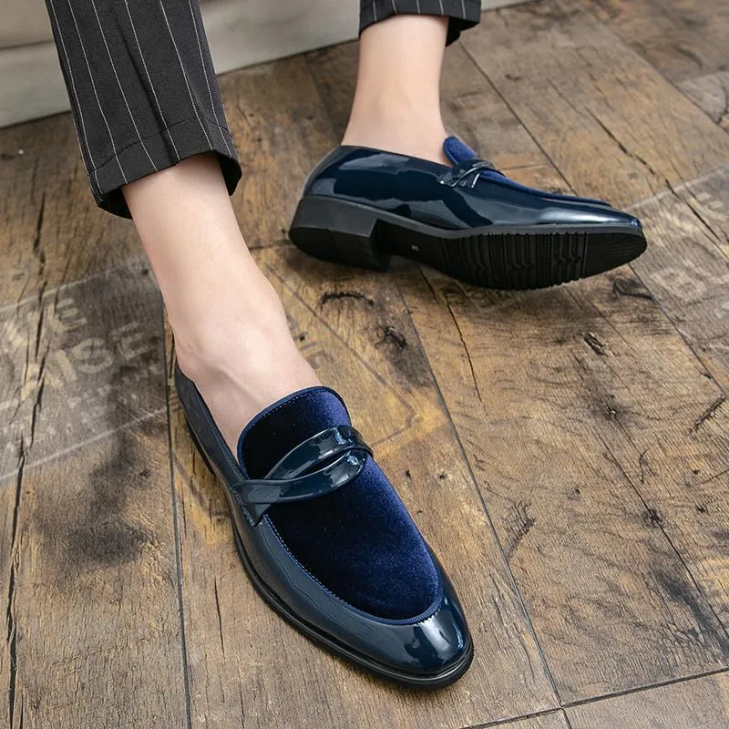 Santimon Mens Slip-On Penny Loafer Casual Dress Shoes Wedding Formal Dress Tuxedo Shoes